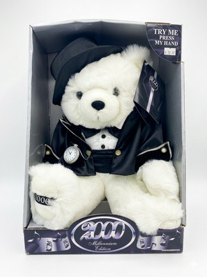 Dan Dee 2000 Millennium Edition 18'' Plush Bear with COA Tuxedo Y2K  VTG Kmart
