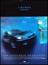 1998 Hyundai Tiburon Vintage Advertisement Print Art Car Ad J370