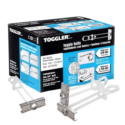 SNAPTOGGLE BDS Toggle Anchor, 304 Stainless Steel Channel, Made in US,3/8'' to...