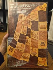 Vintage TAN Bucilla Provincial Crochet Afghan Kit 7830 New Hearth Browns 46x64"