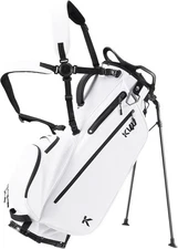 KVV Lightweight Golf Stand Bag with 7 Way Full-Length Dividers, White