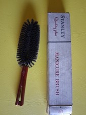 Stanley Clothes Lint Manicure Brush Bakelite Handle Vintage NOS 7" StanHome