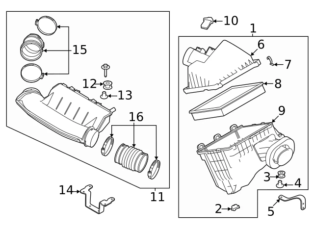 Nuevo Genuino Infiniti Volumen Flujo de Aire 226807131R OEM Foto 4 de 4