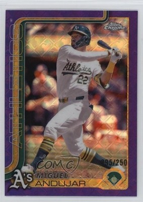 2025 Topps Chrome Logofractor Edition Purple Refractor /250 Miguel Andujar 1u09