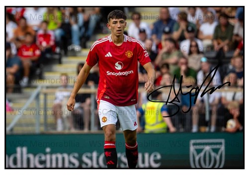 12370. Sonny Aljofree Signed Pictures (A4 Prints) Man United Notts Co Accrington