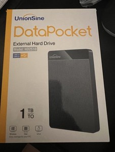 UnionSine DataPocket 1TB External Hard Drive - Black