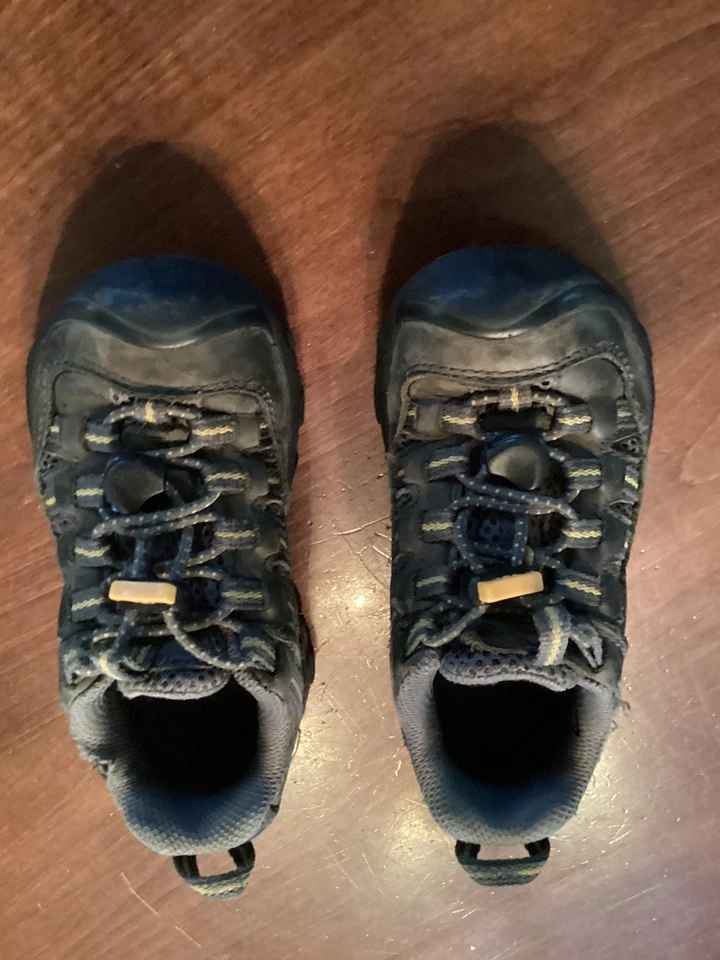 Keen Gypsum Hiking Kids Shoes Size 9 Brown And Yellow Trim - Image 3 of 4