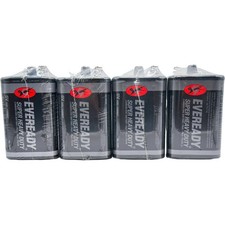 Eveready 1209 6V Super Heavy Duty Carbon Zinc Lantern Battery 4 Pack