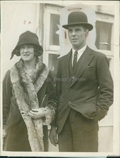 1925 Prince & Princess Erik Of Denmark Arrive On S.S Lithuania Royalty 6X8 Photo