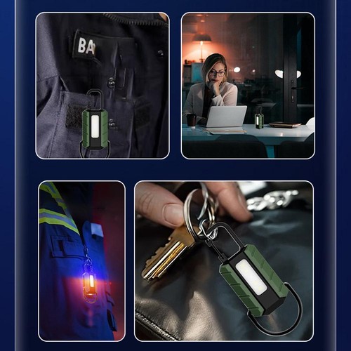 Portachiavi Portatile Multifunzione Doppia Sorgente Luminosa Luce Type-c Ricarica Rapida} - Foto 14 di 20