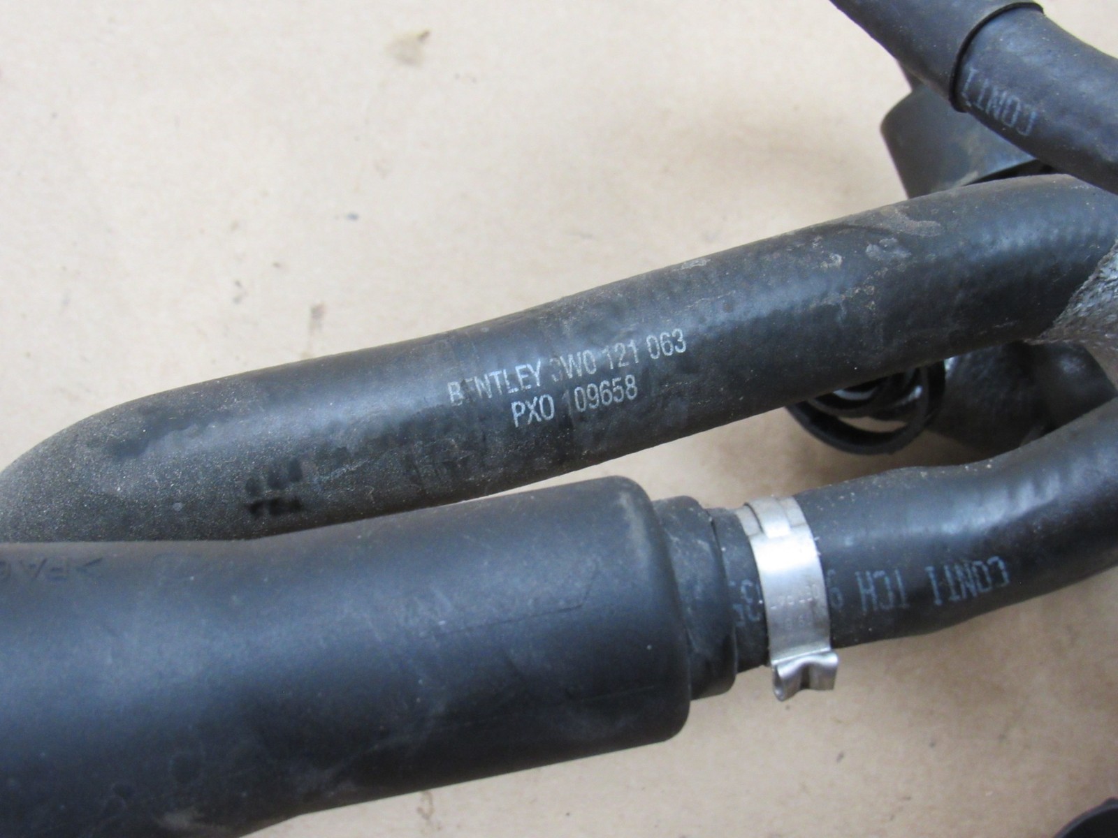 Bentley Continental GT 2012 Coolant Water Pump Pipe Line Hose Tube Set 11-18 ;#3