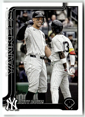 2025 Topps Update Series No. US85 Aaron Judge Jazz Chisholm Jr. Veteran Combos