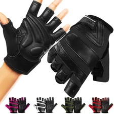 WYOX  Weight Lifting Glove Men's Leather Workout Gloves Fitness Cycling Gloves