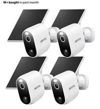 INFIYA Solar Security Camera 4-Pack Wireless Outdoor PIR Night Vision Open Box