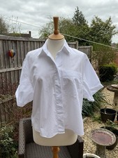 Fabulous Oversized Boxy White Cotton Shirt, Zara Size Small 10/12