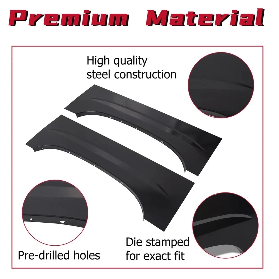 Par superior trasero panel de reparación de arco de rueda para Chevy Silverado GMC Sierra 1999-2007 Foto 3 de 4