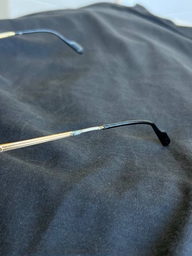 Vintage TIFFANY T396 Sonnenbrille Gestell Italy 1990er vergoldet NUR GESTELL gebraucht - Bild 7 von 24