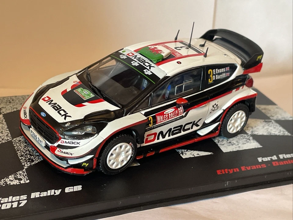 1/43 Ford Fiesta WRC 2017 GALES GB RALLY ELFYN EVANS DMACK Foto 2 de 2