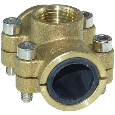 Kupferrohr Anbohrschelle, Kupferohr Reparaturschelle, Kupfer Klemmfitting