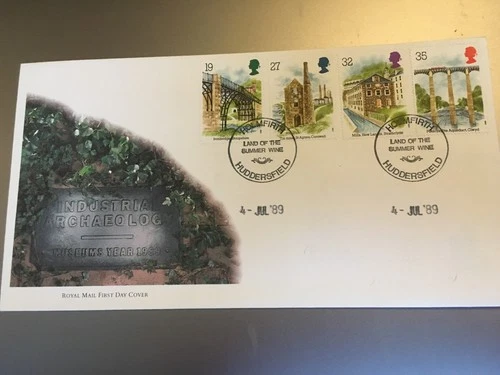 GB STAMPS RARE FIRST DAY COVER 1989 ARCHAEOLOGY HOLMFIRTH LAND OF SUMMER WINE