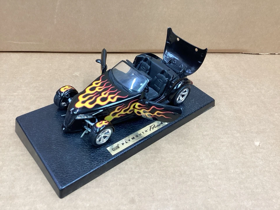 Plymouth Prowler With Flames Anson 1:18 Die Cast - Missing Box - Image 2 of 4