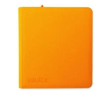 VaultX Neon Orange 12-Pocket Exo-Tec Zip Binder - New - Pokemon Binder - Vault X