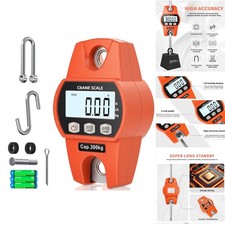 High-Accuracy Digital Hanging Scale 660lb/300kg Aluminum Frame Display Fishing