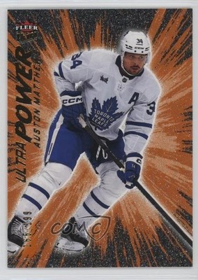 2024 Upper Deck Fleer Ultra Power Orange 165/199 Auston Matthews #UP18OF30 0me2