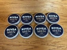 NIP--8 sealed tins--2.6oz Nivea Mens Creme-face-body-hand-  75g