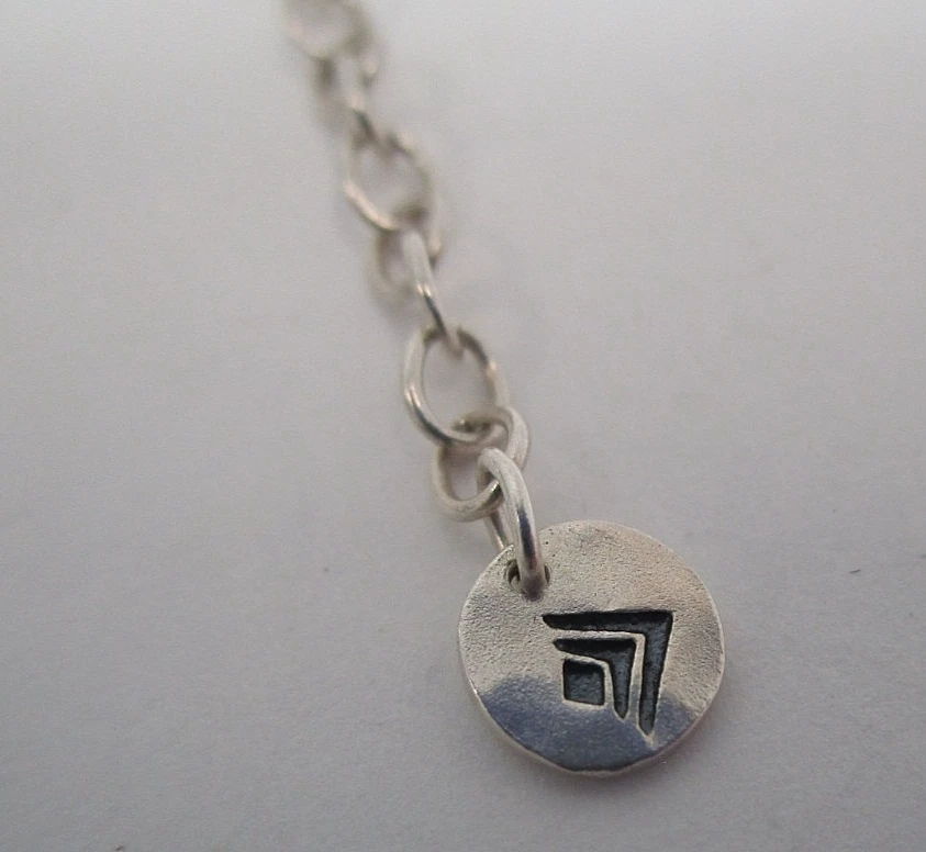 Berloques de argola graduada em estado perfeito Silpada colar de prata esterlina - Imagem 3 de 4