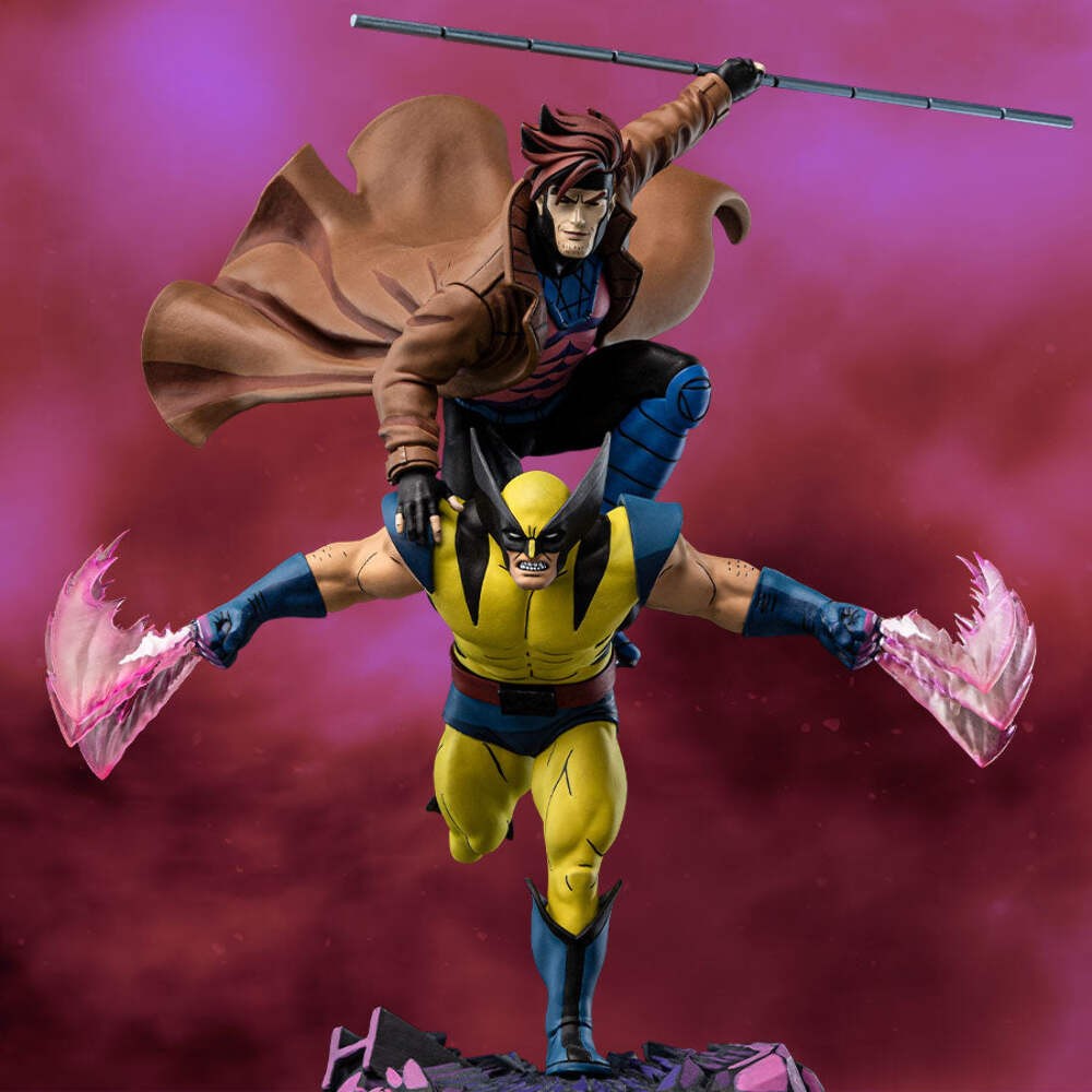 IRON STUDIOS Marvel X-Men '97 Gambit & Wolverine DELUXE 1/10 Tenth