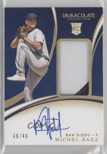 2020 Panini Immaculate Rookie Holo Gold 6/49 Michel Baez #146 Patch Auto 1gj4