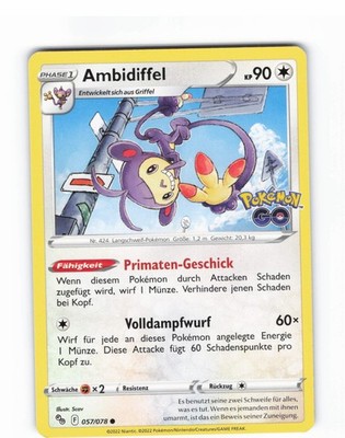 Pokemon Ambidiffel Pokémon GO 057 2022