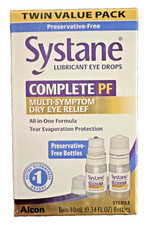 Systane Complete PF Dry Eye Relief Drops - Twin Pack, Exp 1/27