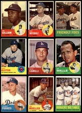 1963 Topps Los Angeles Dodgers Team Set 1963 World Series Champs! 5 - EX 6924929