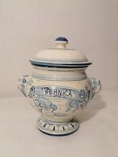 Pot à pharmacie en porcelaine pour "Arnica" - XXème siècle - 20 x 22 cm