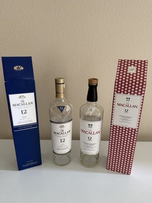 Macallan 12 Empty Bottles New w Boxes and Classic