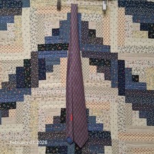 Vintage Hermes Paris Silk Geometric Logo All Over Tie