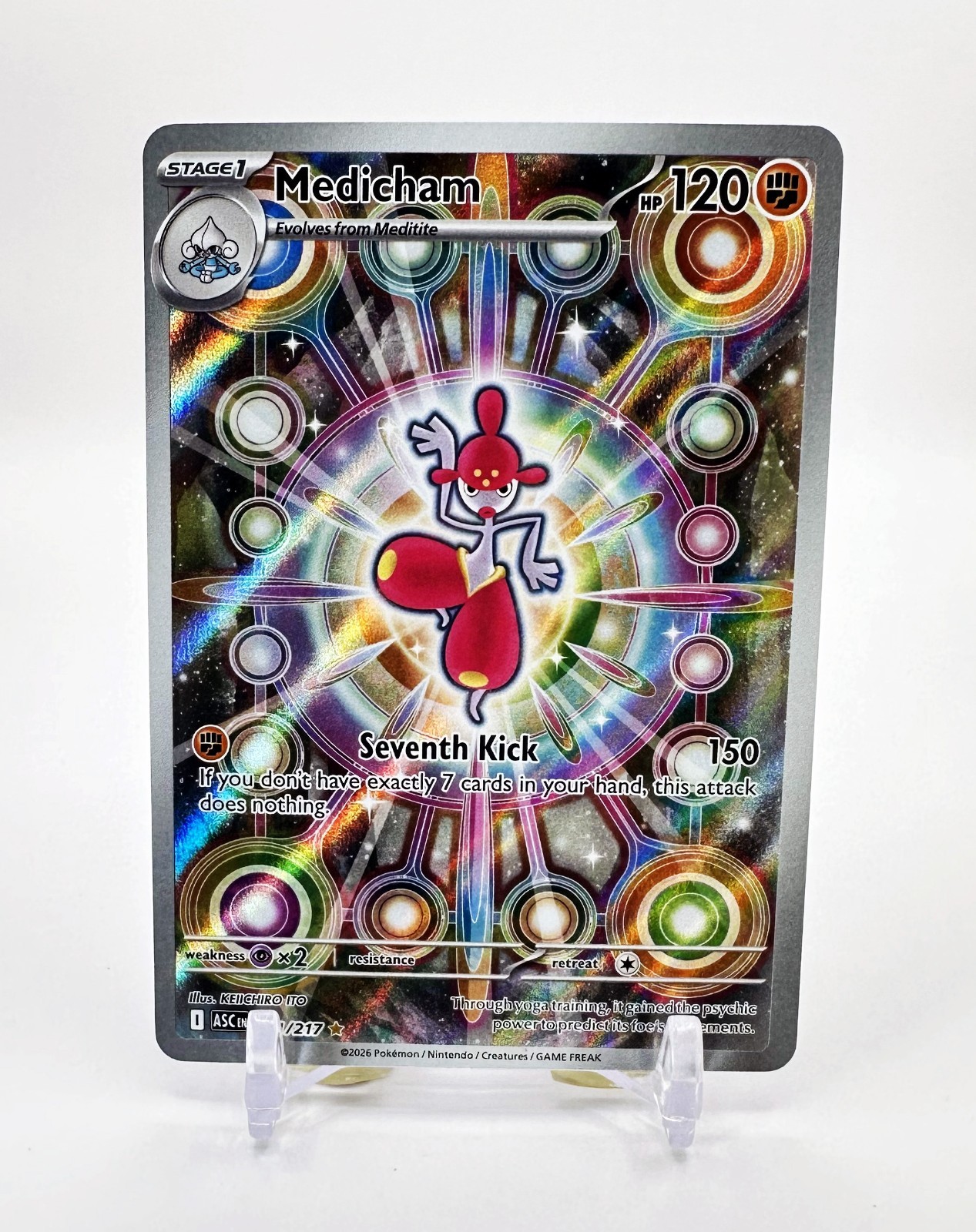 MEDICHAM -Pokemon Mega Evolution Ascended Heroes #241/217 (RARE)