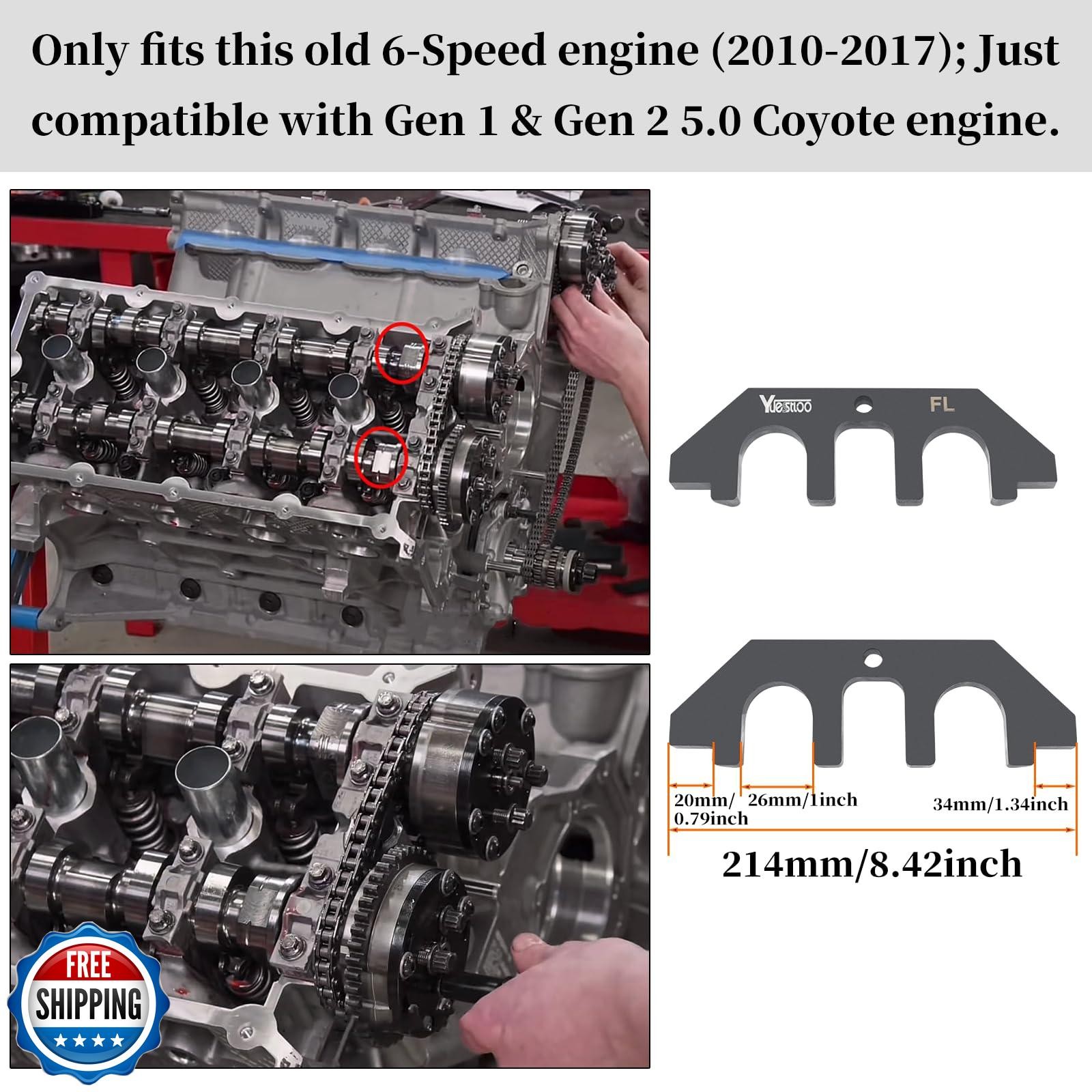 Yuesstloo 3Pcs Camshaft Alignment Holding Timing Tool and Crankshaft Position