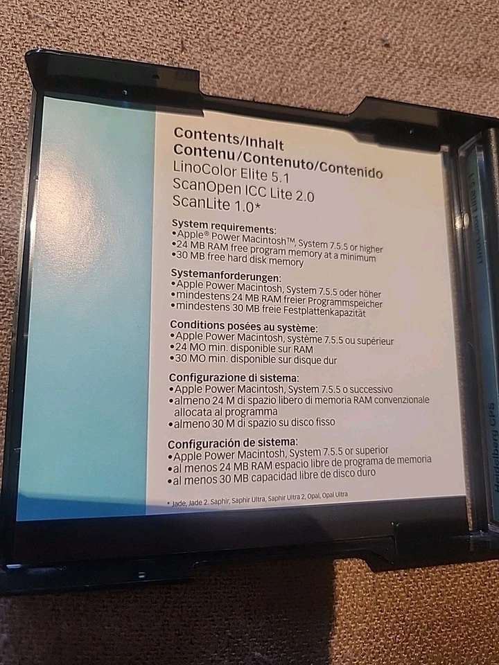 Heidelberg Linocolor Elite 5.1, ScanOpen ICC Lite 2.0, ScanLite 1.0 CD - Image 4 of 4