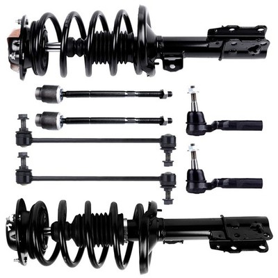 Susp Kit Strut Spring Tie Rod Stab Link Set For Malibu 04-12 G6 05-10 Aura 07-09