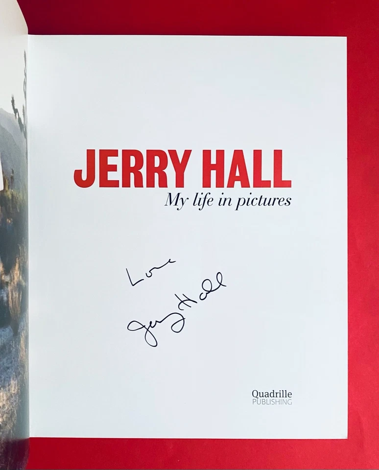 *SIGNED* Jerry Hall: My Life in Pictures - Mick Jagger, Brian Ferry - Fashion - Image 2 of 4