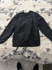 J.Crew Sweatshirt Medium Black Heritage 14oz Fleece Crewneck Pullover Sweater