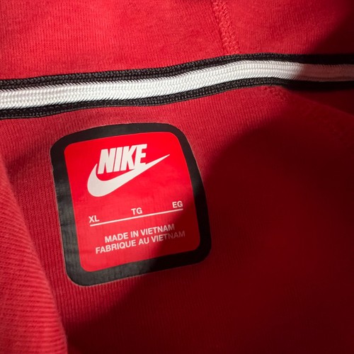 Nike Tech Fleece Windrunner Full Zip Hoodie Red Kids Youth XL FD3285-672 - Picture 8 of 12