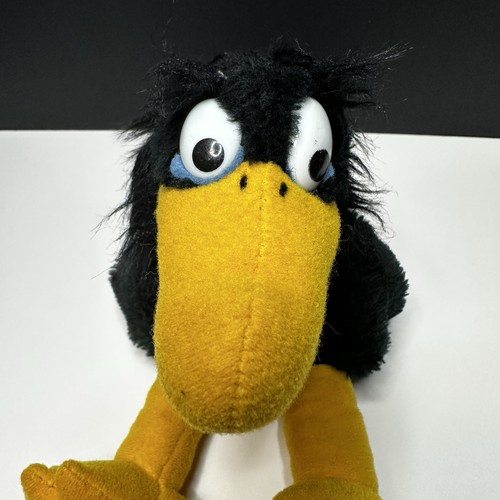 Vintage Dakin Secret of Nimh Jeremy The Crow Stuffed Animal Plush Doll Toy 9" - Picture 3 of 8