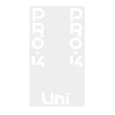 Uni - PRO 14 seat pole white decal
