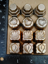 12 VINTAGE CHOCOLATE MOLDS 108