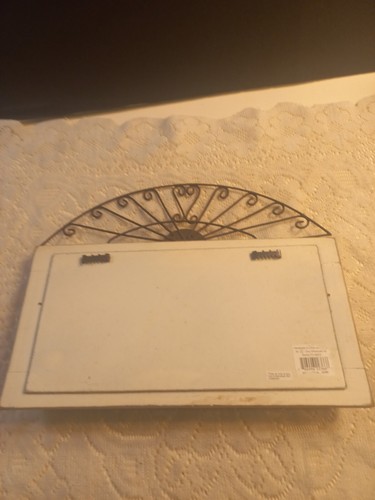 Primitive Shutter Wall Hook Angels Gather Here, Scroll Work, Old Nails Shabby  - Picture 5 of 13