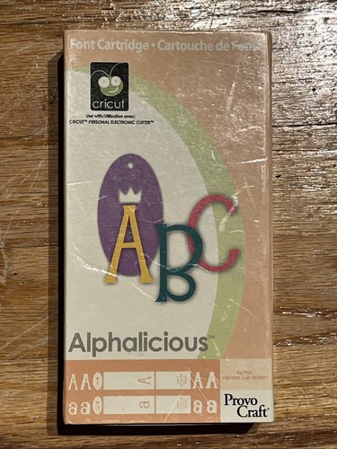 Cricut Schriftkassette - Alphalicious Alphabet Buchstaben Formen Provo Craft 2006 - Bild 2 von 9